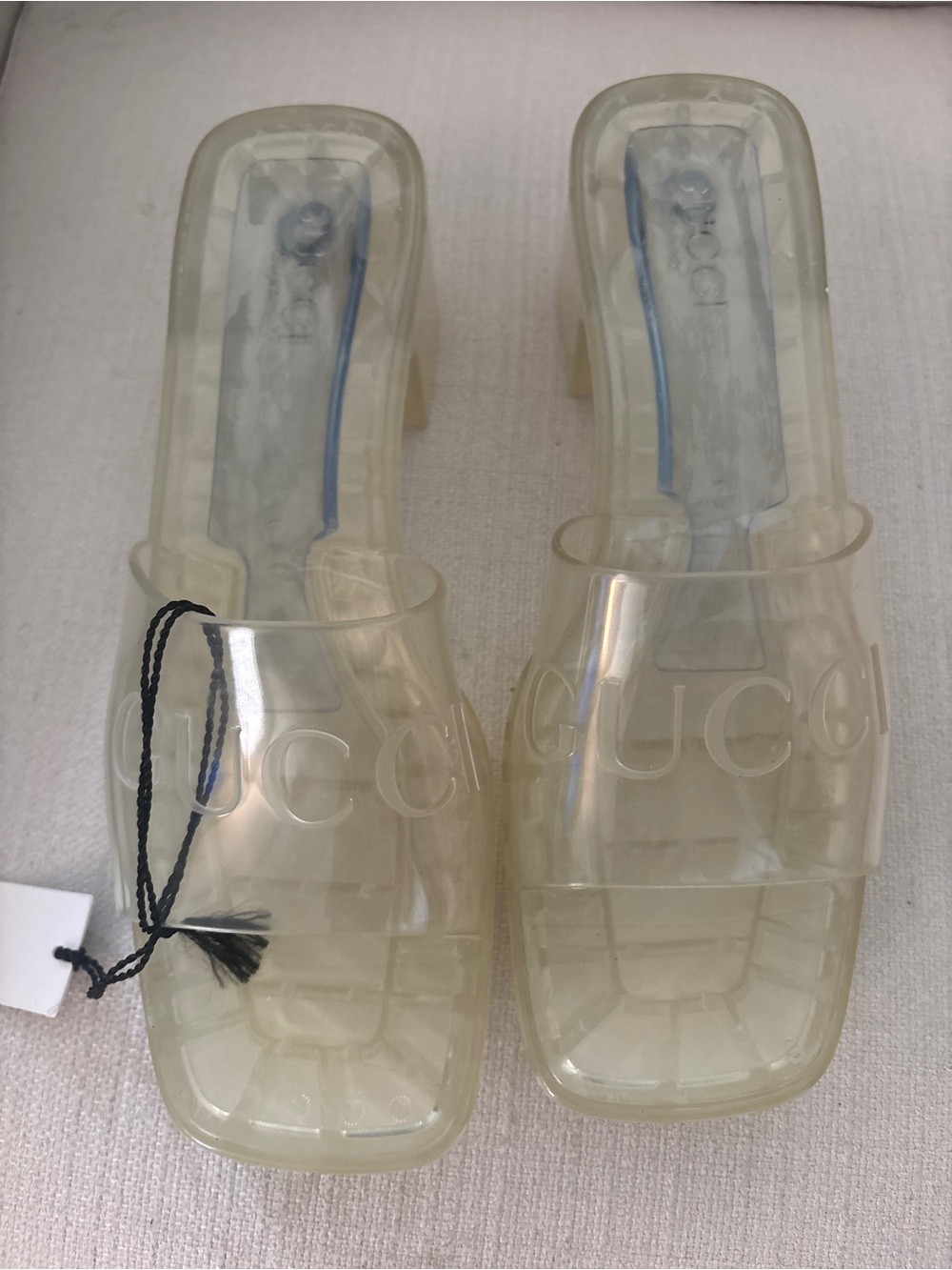 Gucci Rubber Slides Women's Size 39